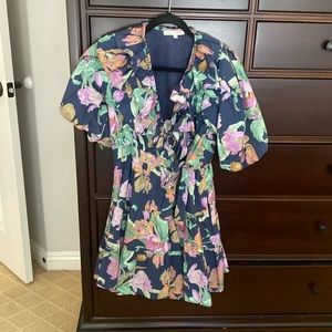 Love the Label Remy floral wrap mini dress